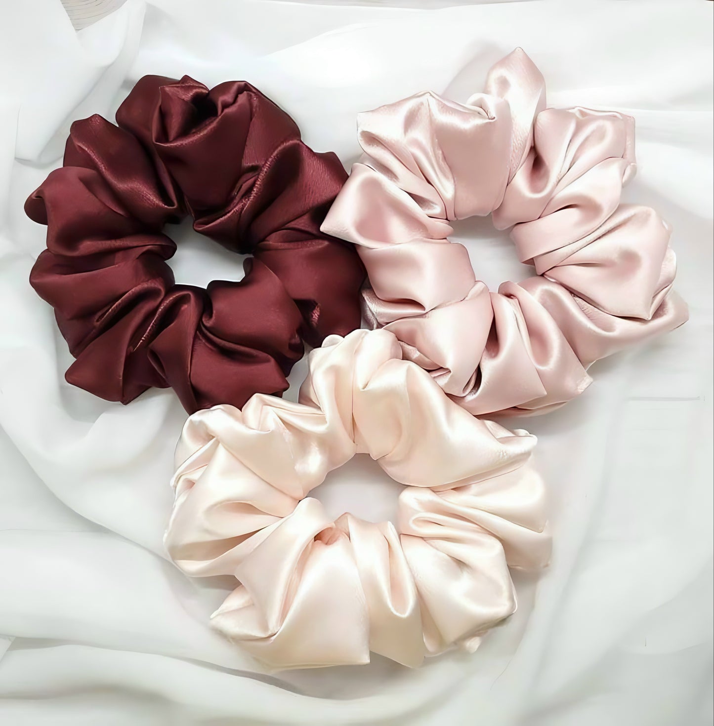 Premium Satin Silk Scrunchies