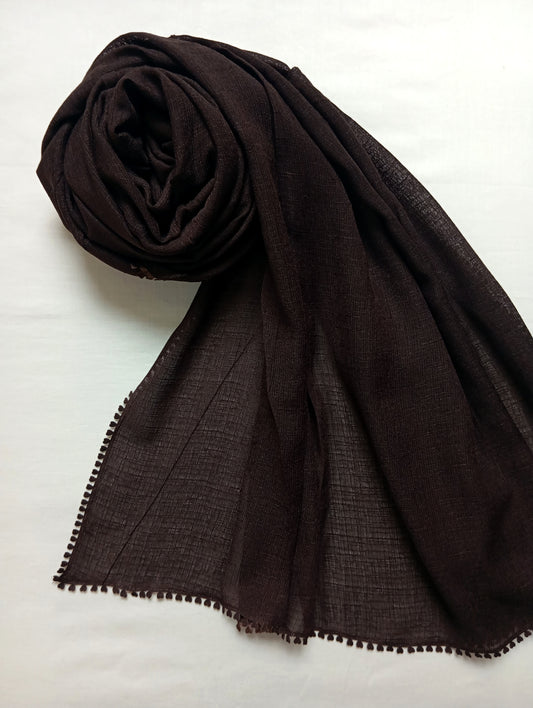 Meadow Cocoa -Viscose Lawn