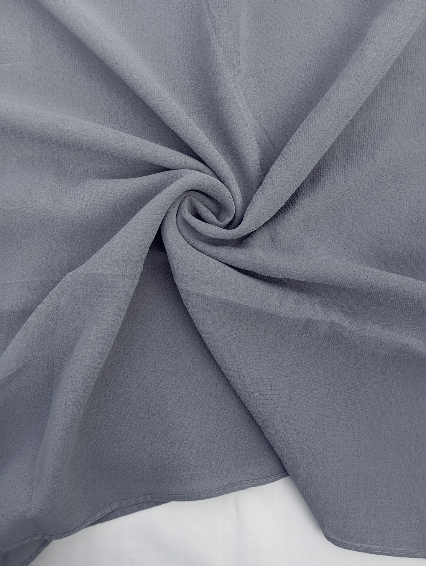 SILVER GRAY -chiffon georgette