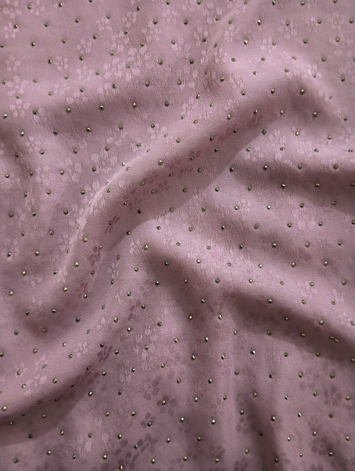 Lilac Mist -Bejewelled Silk