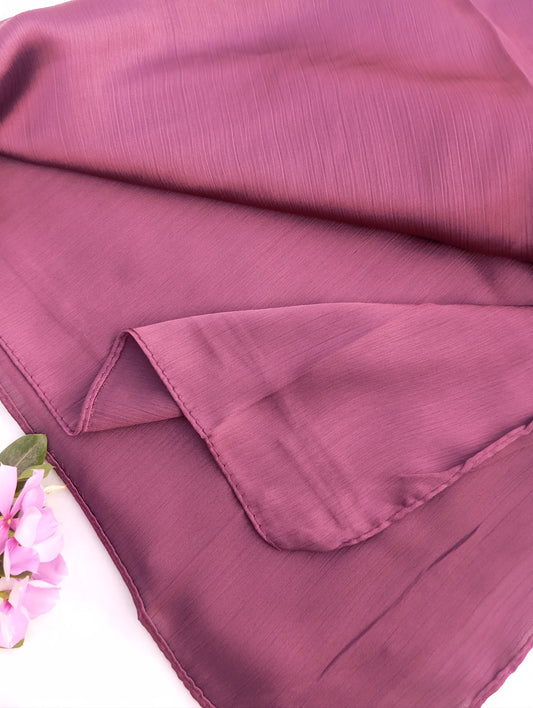 DUSTY ORCHID - Purple matte crinkle silk