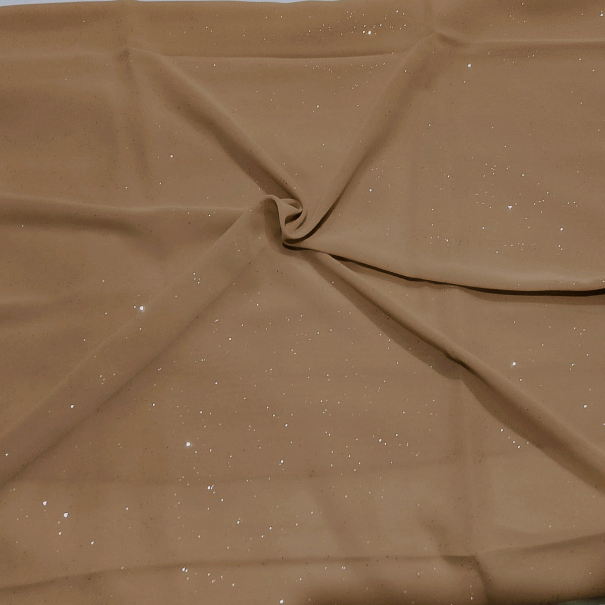 BEIGE LUSTER -Glitter georgette