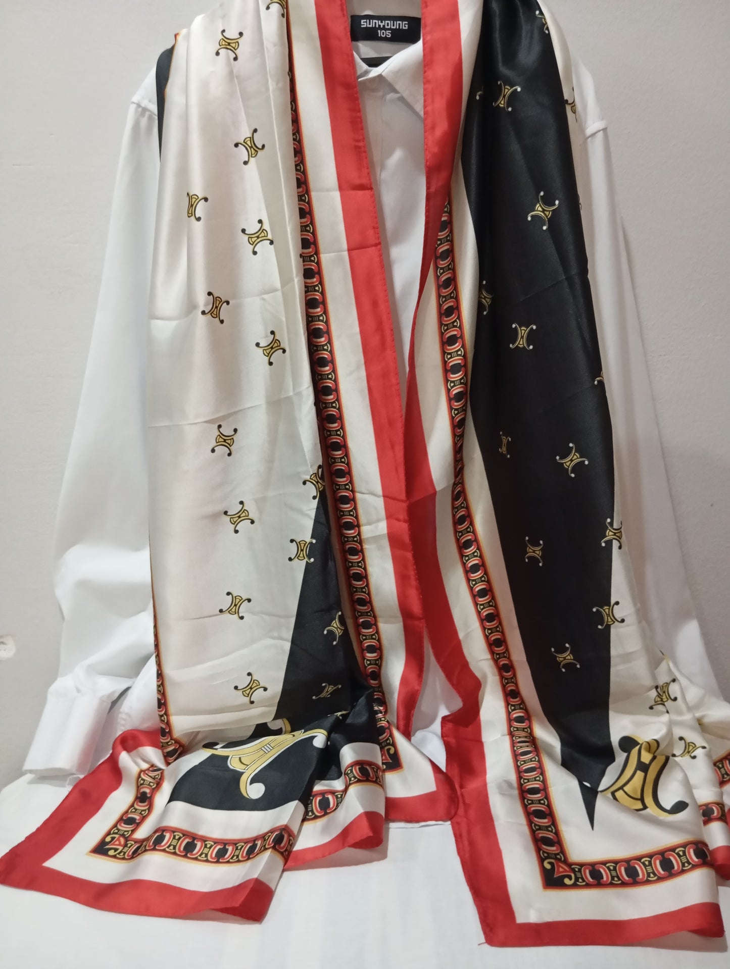 REGAL CREST -printed satin silk