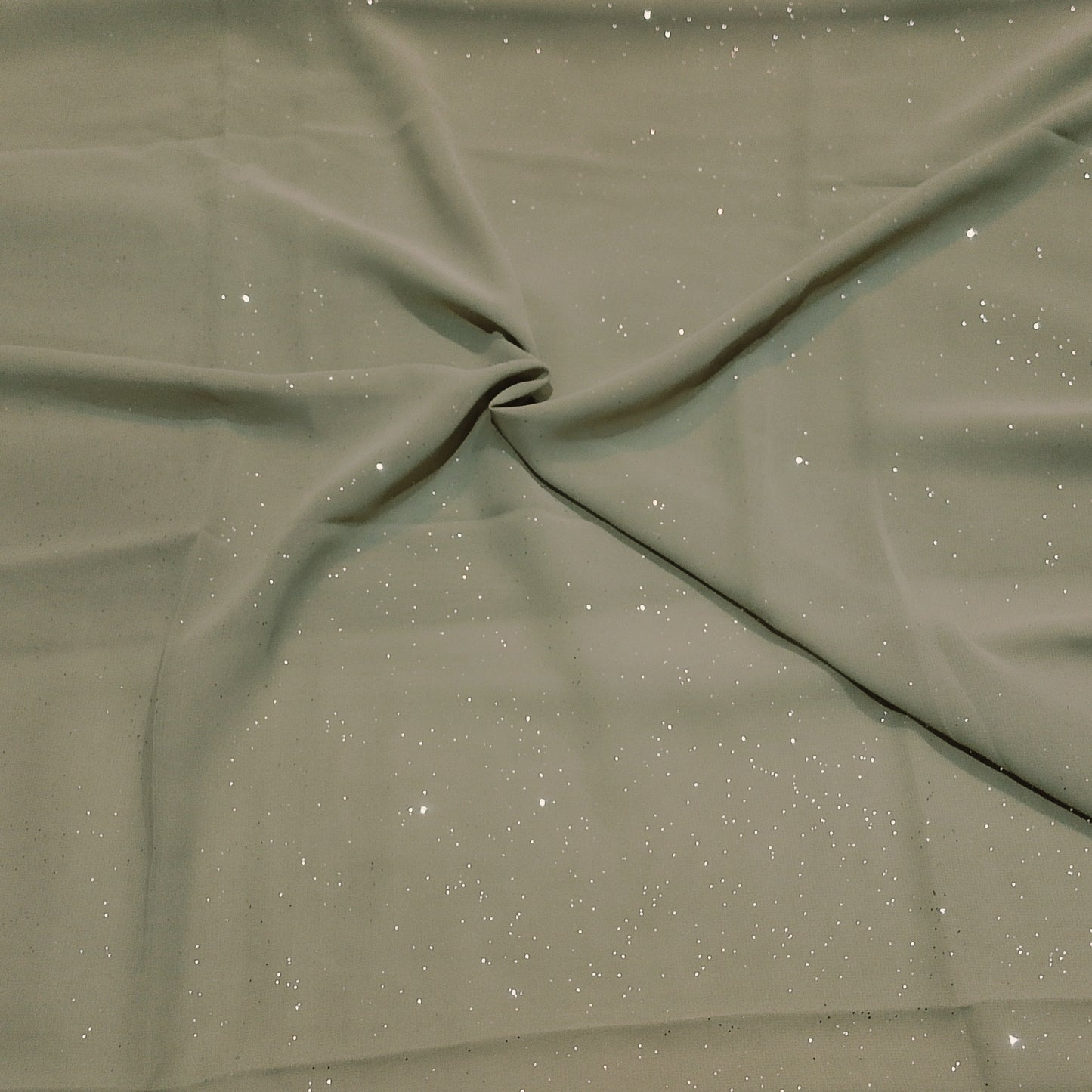 SAGE LUSTER -Glitter georgette