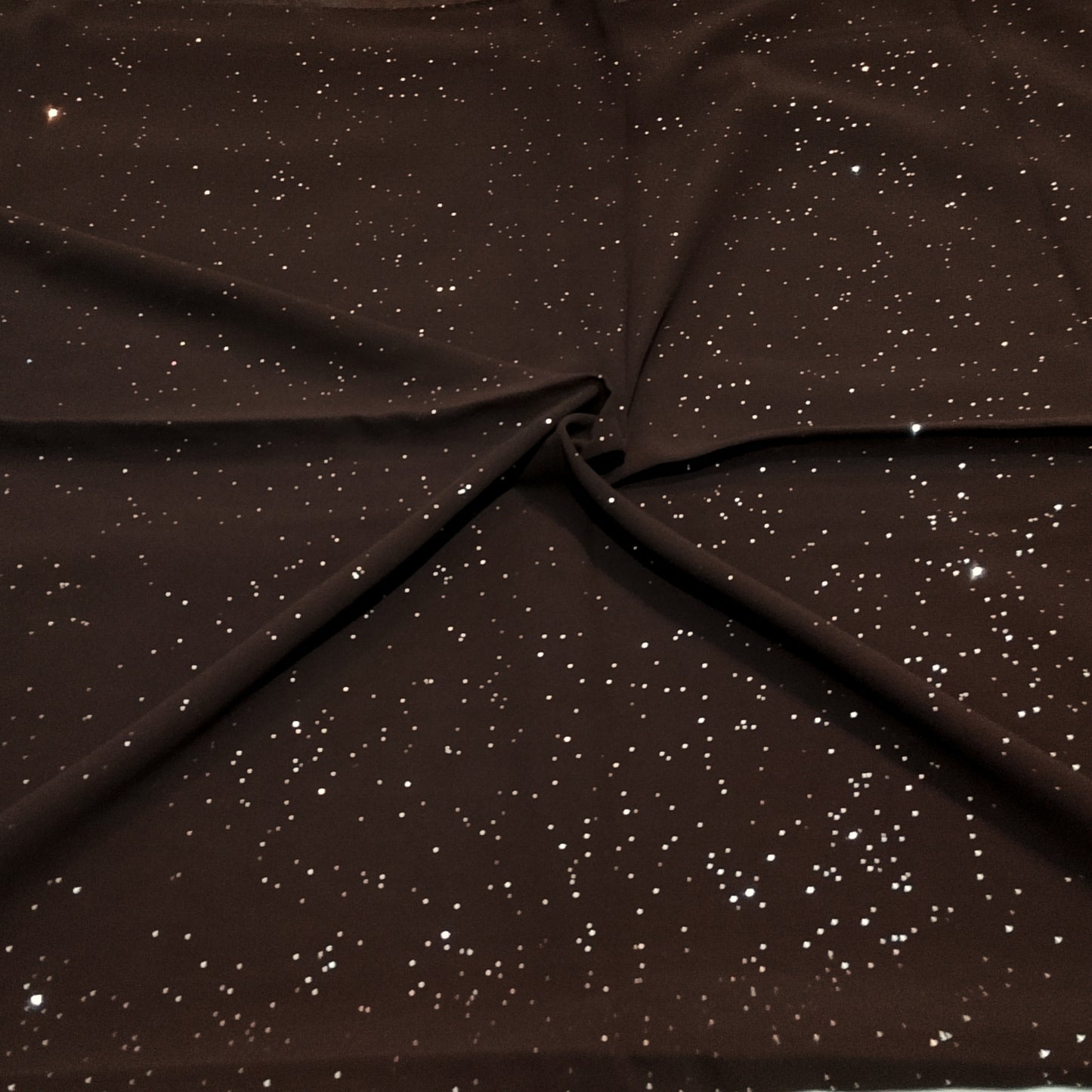 BROWN LUSTER -Glitter georgette