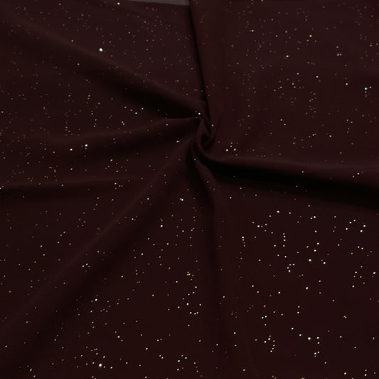 MAROON LUSTER -Glitter georgette