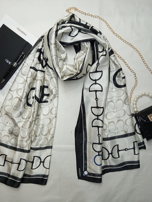 OPAL EQUINOX -printed satin silk