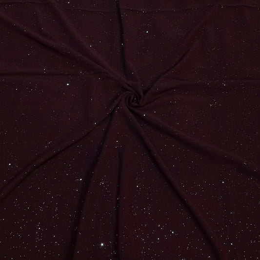 PLUM LUSTER -Glitter georgette