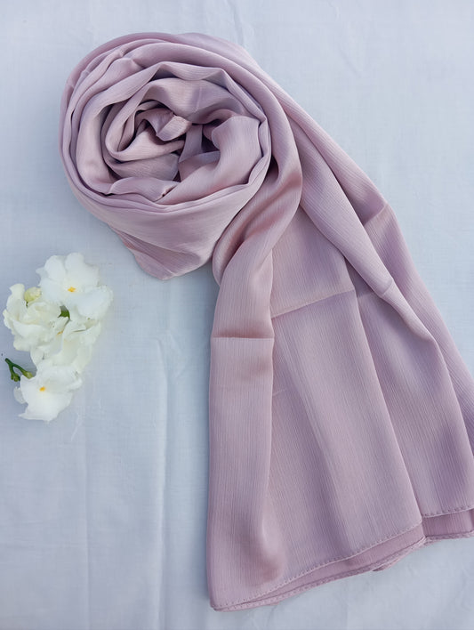 LILAC MIST  -matte crinkle silk