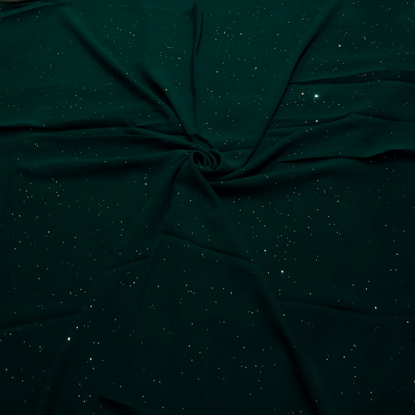 GREEN LUSTER -Glitter georgette