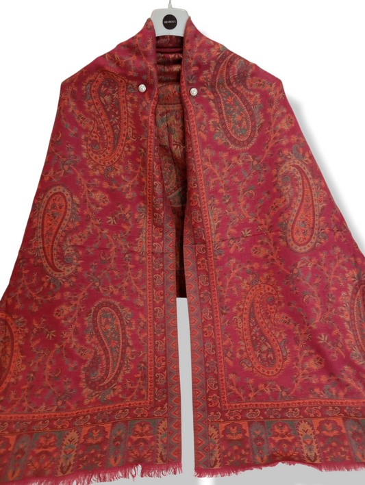 MARJAAN -Pashmina Kani Shawl