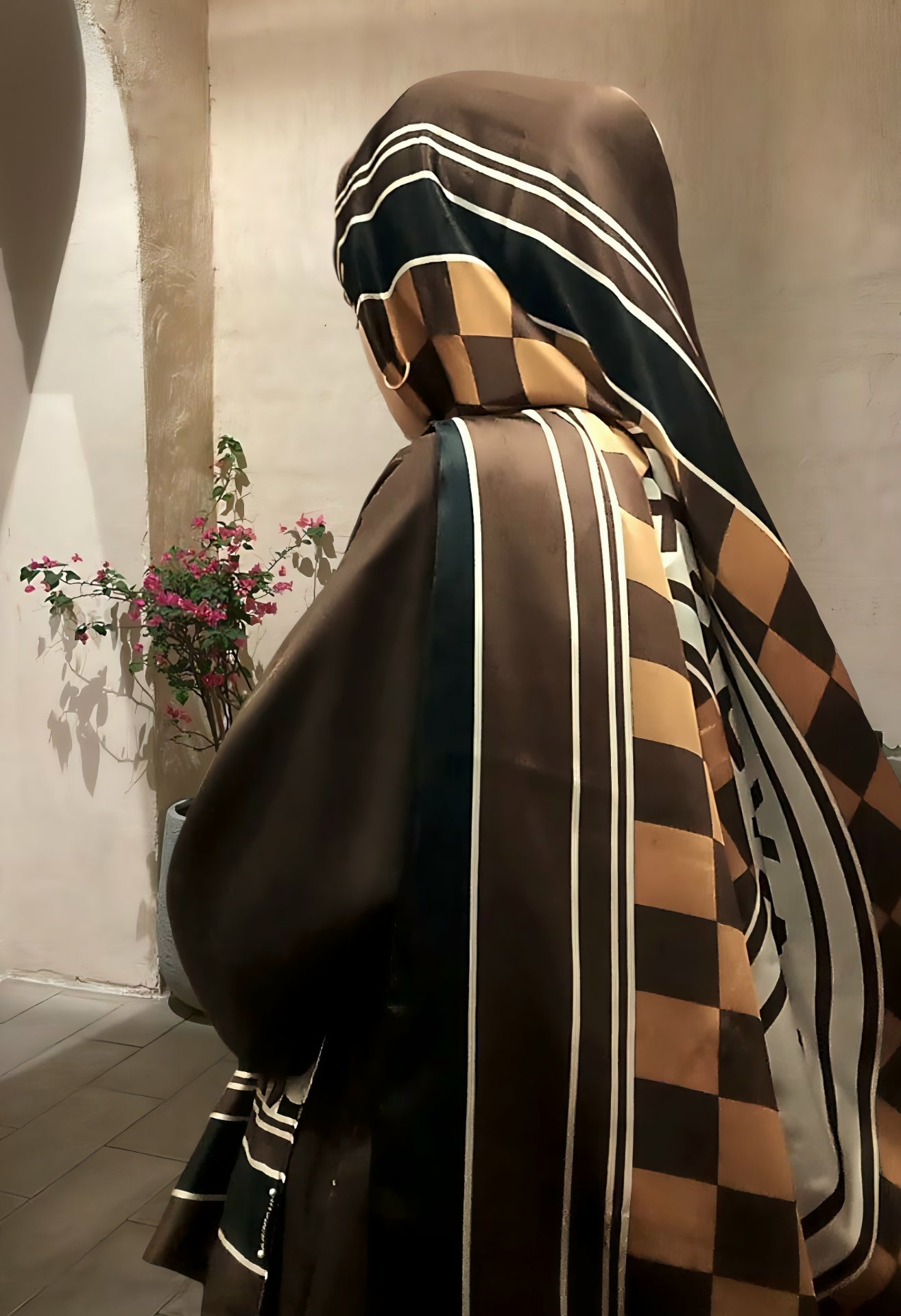 GILDED LINKS -printed satin silk