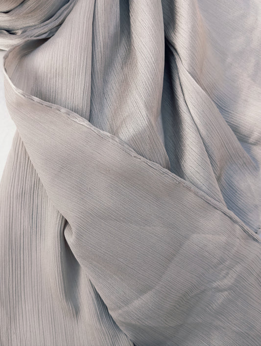 DOVE HAZE -matte crinkle silk
