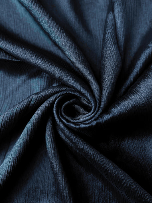INK BLUE CLASSIC -Crinkle silk