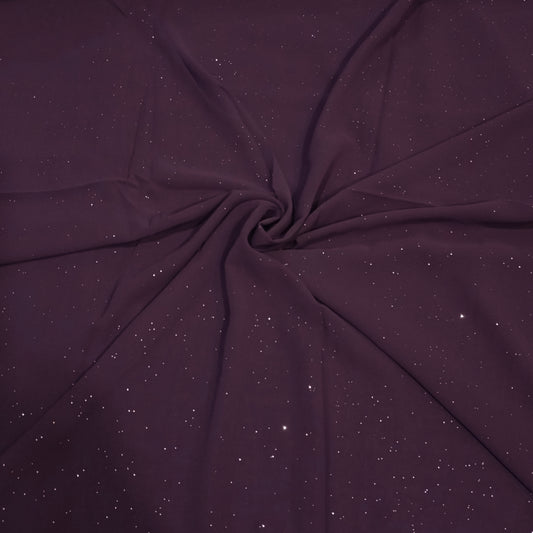 PURPLE LUSTER -Glitter georgette