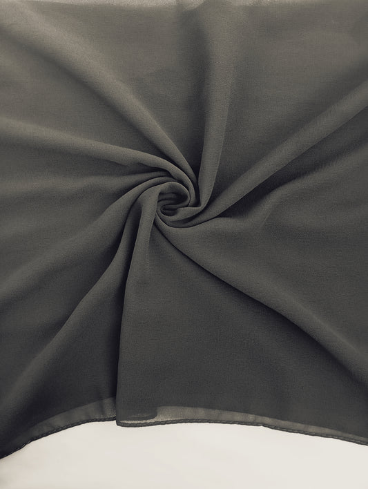 DARK GRAY -chiffon georgette