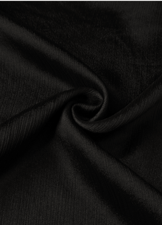 BLACK CLASSIC -Crinkle silk