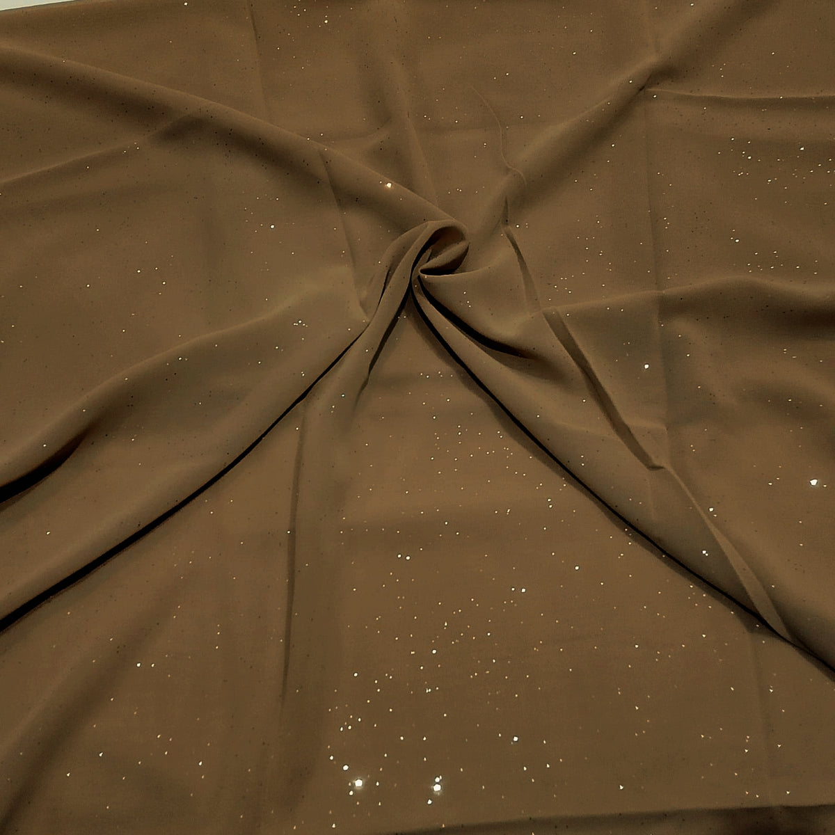 CARAMEL LUSTRE -Gliiter georgette
