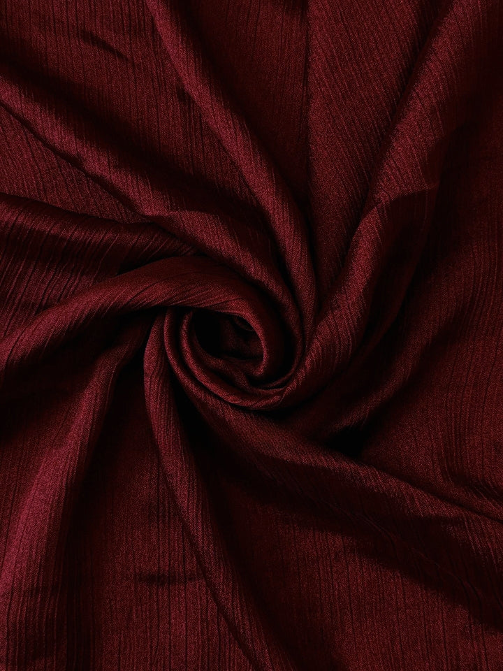 MAROON CLASSIC -Crinkle silk