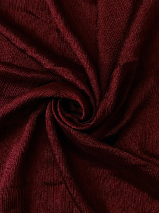 MAROON CLASSIC -Crinkle silk