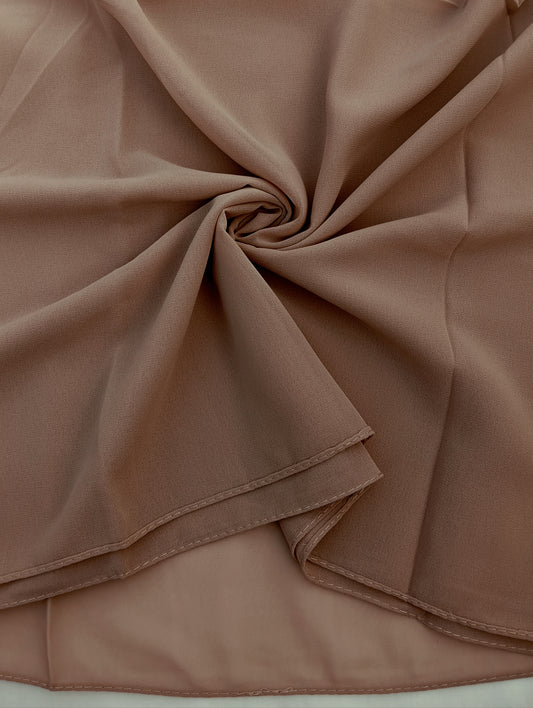 MOCHA BROWN -chiffon georgette