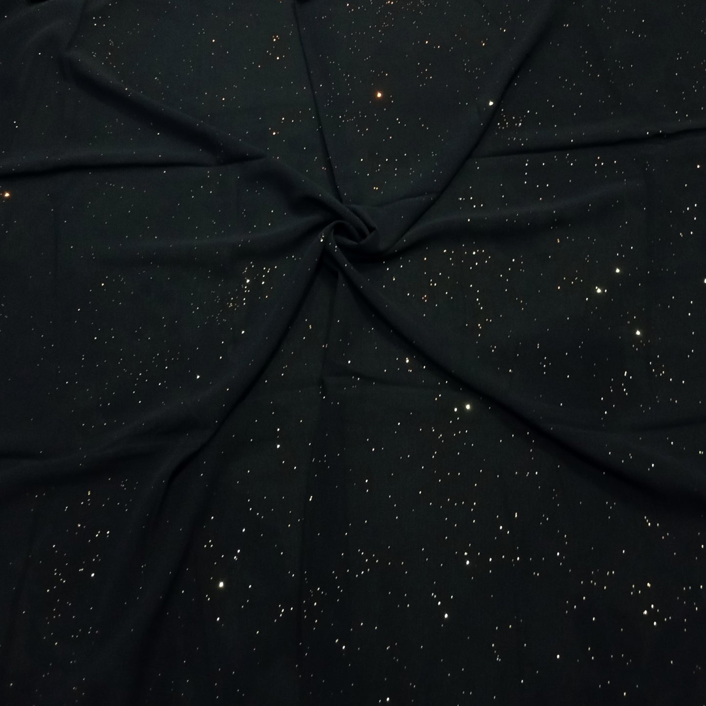 BLACK LUSTER -Glitter georgette