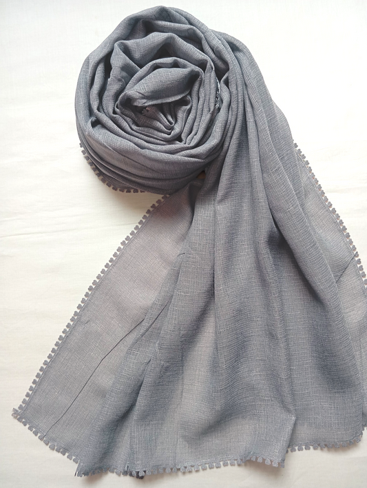 Meadow Silver -Viscose Lawn