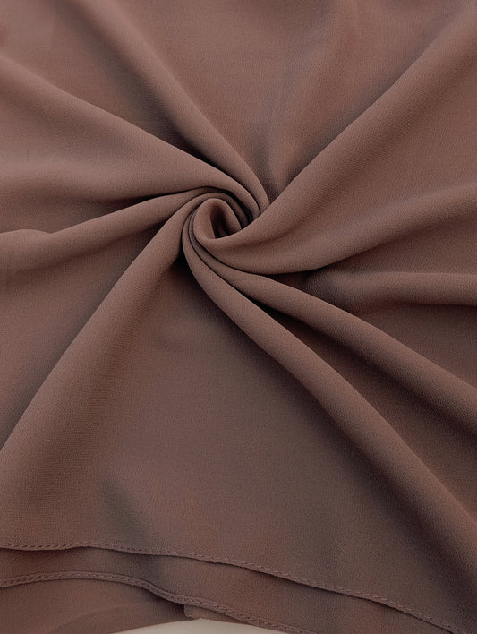 DUSTY MAUVE -chiffon georgette