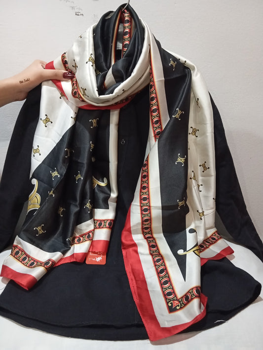 REGAL CREST -printed satin silk