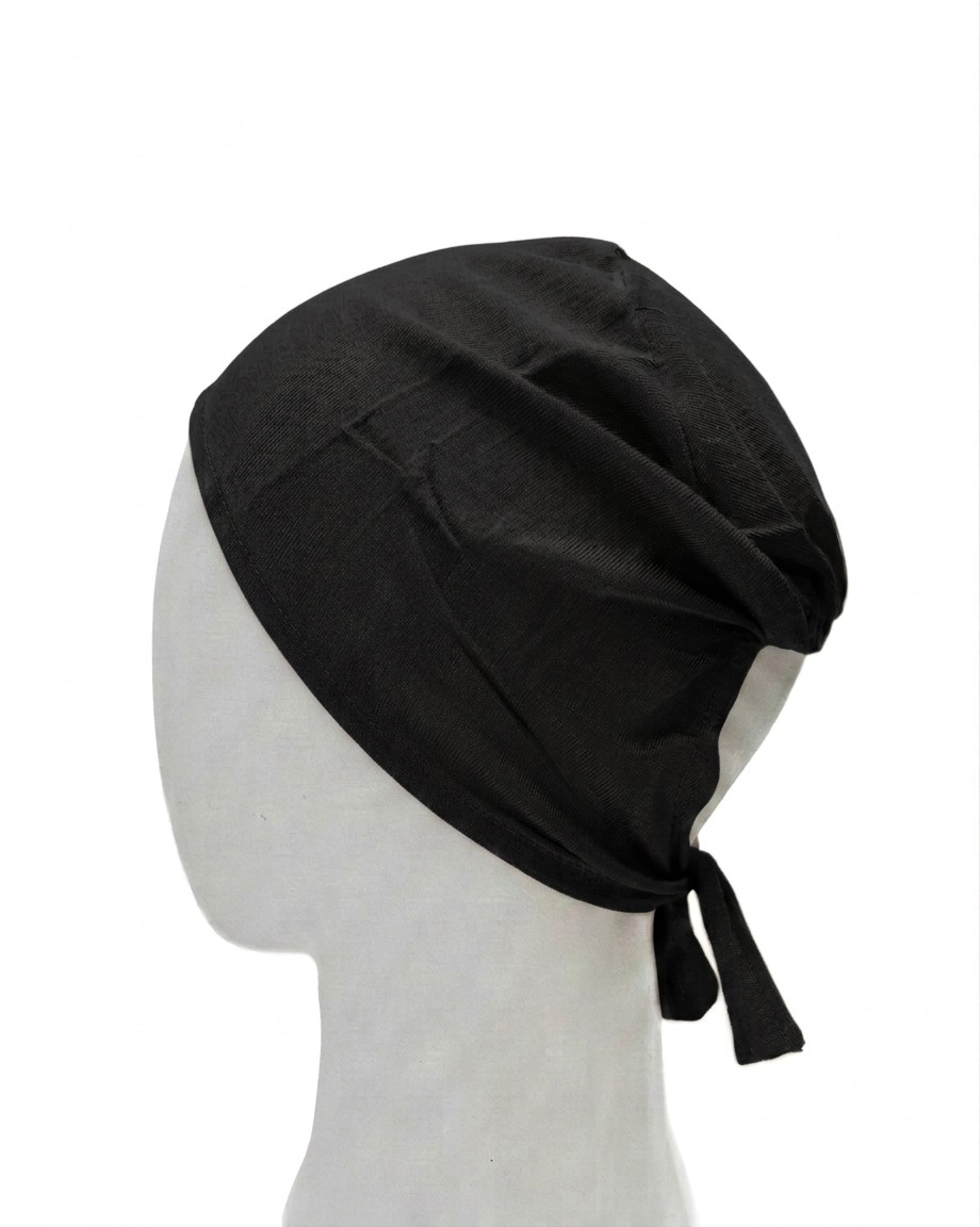 Black Tie back Cap