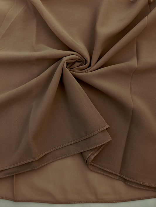 COFFEE BROWN -chiffon georgette