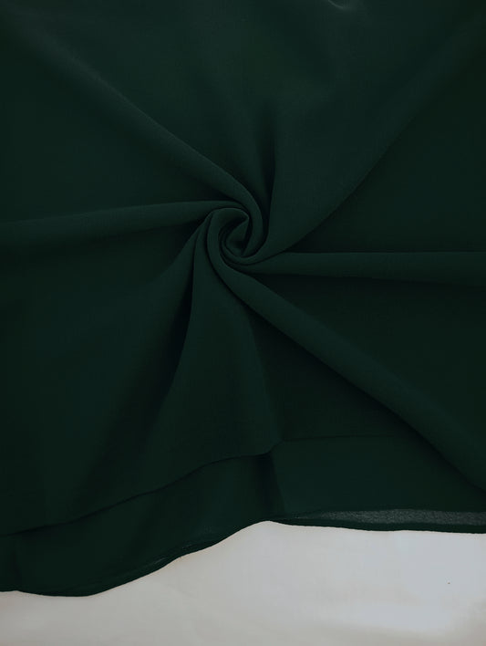FOREST GREEN -chiffon georgette