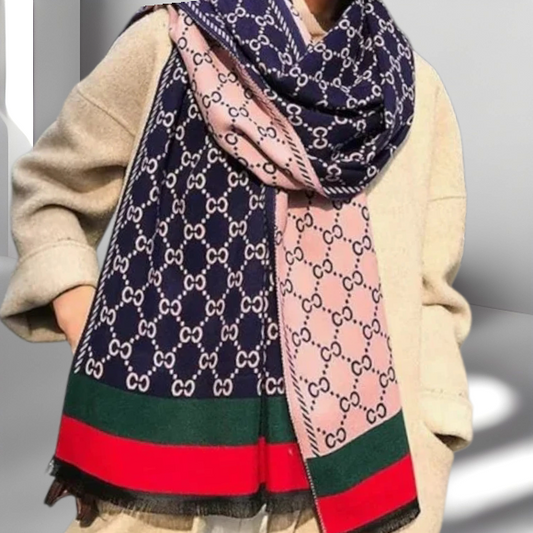 REVERSIBLE CASHMERE WOOL SHAWL