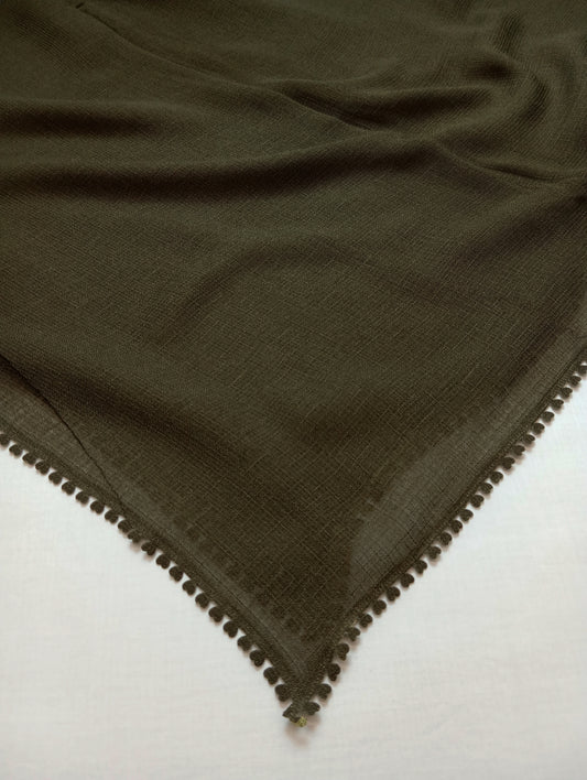 Meadow Olive -Viscose Lawn