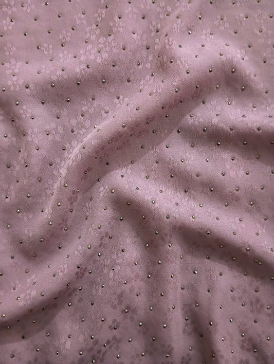 Lilac Mist -Bejewelled Silk