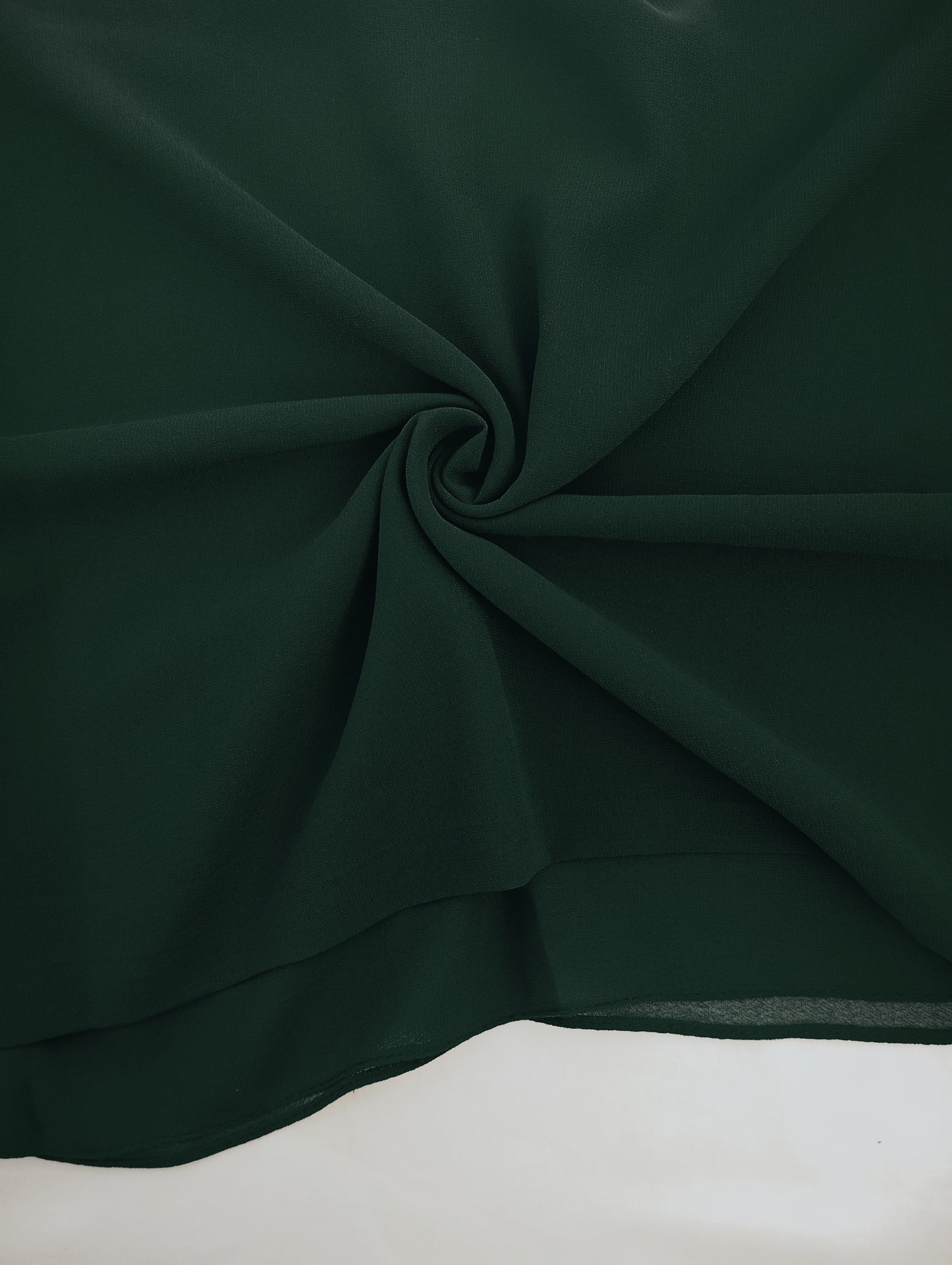 FOREST GREEN -chiffon georgette