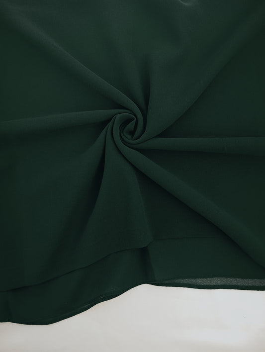 FOREST GREEN -chiffon georgette