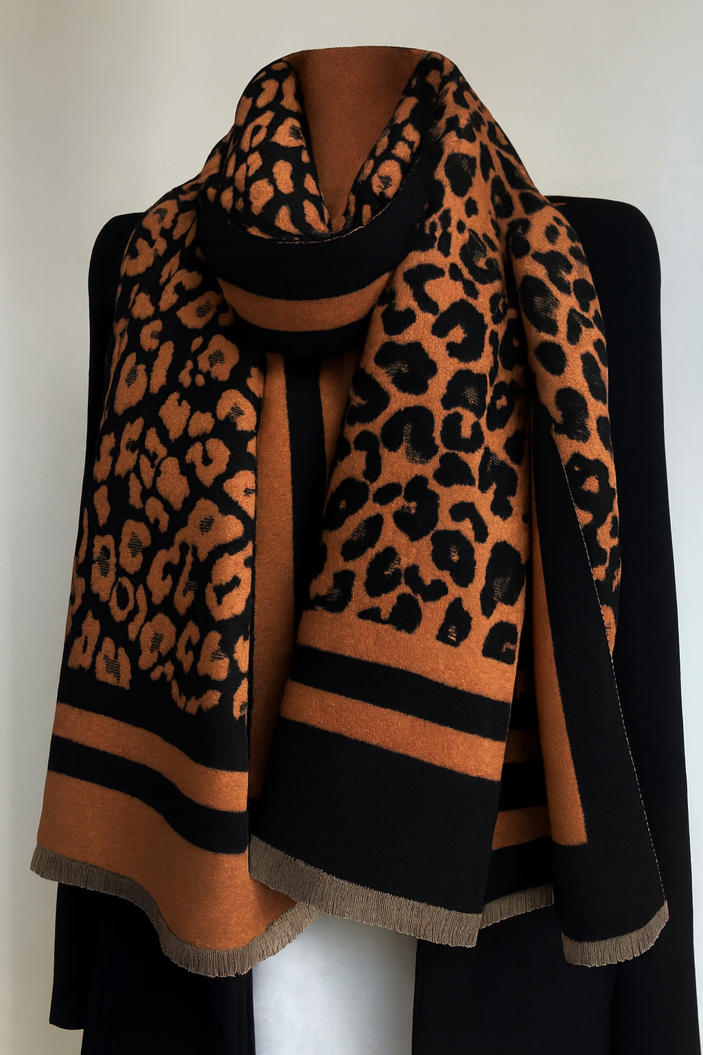 REVERSIBLE CASHMERE WOOL SHAWL