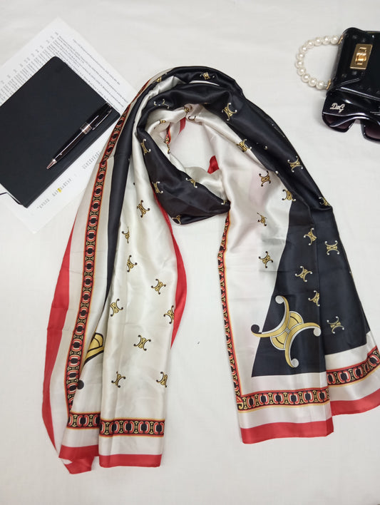 REGAL CREST -printed satin silk