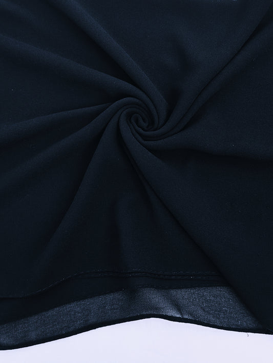 NAVY BLUE -chiffon georgette