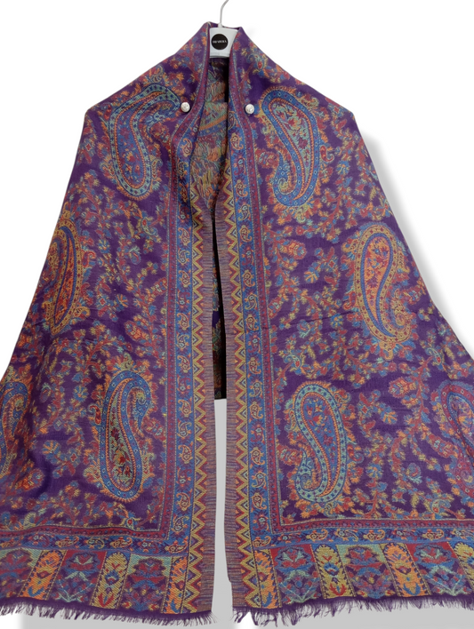 BANAFSHA -Pashmina Kani Shawl