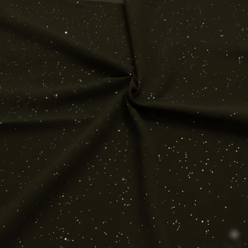 OLIVE LUSTER -Glitter georgette