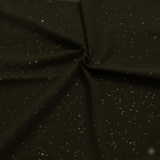 OLIVE LUSTER -Glitter georgette