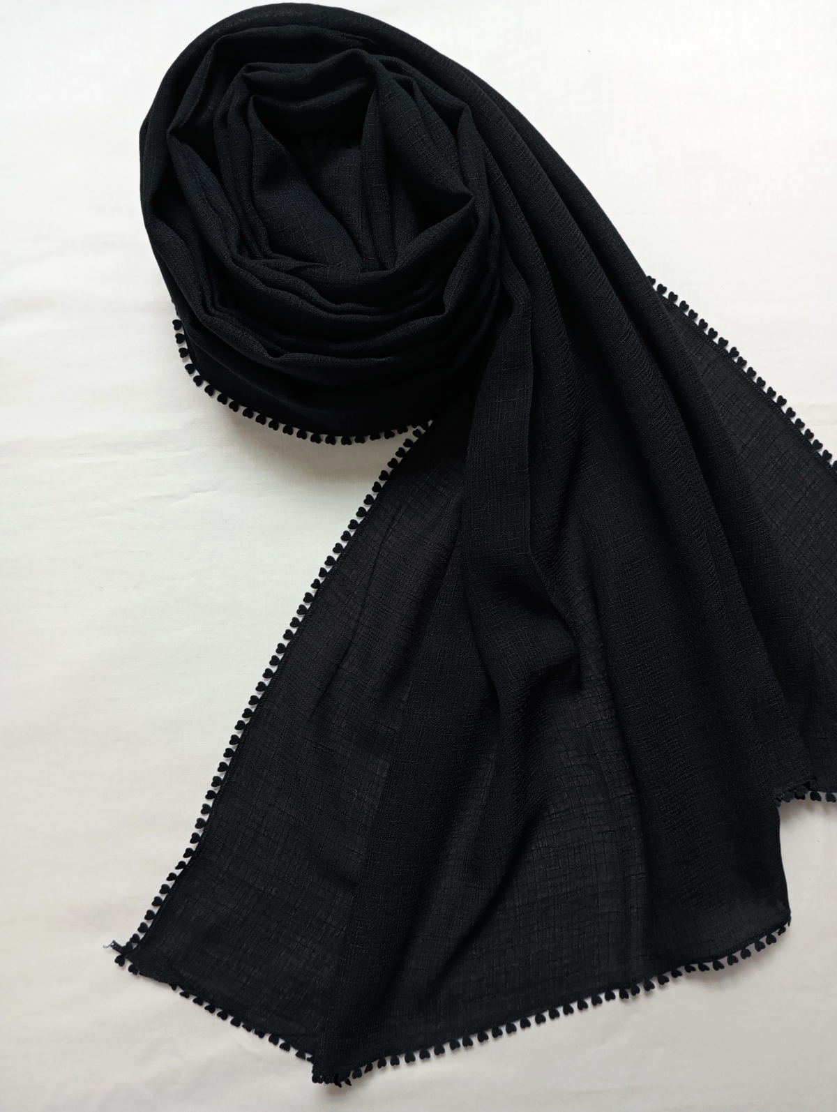 Meadow Black -Viscose Lawn